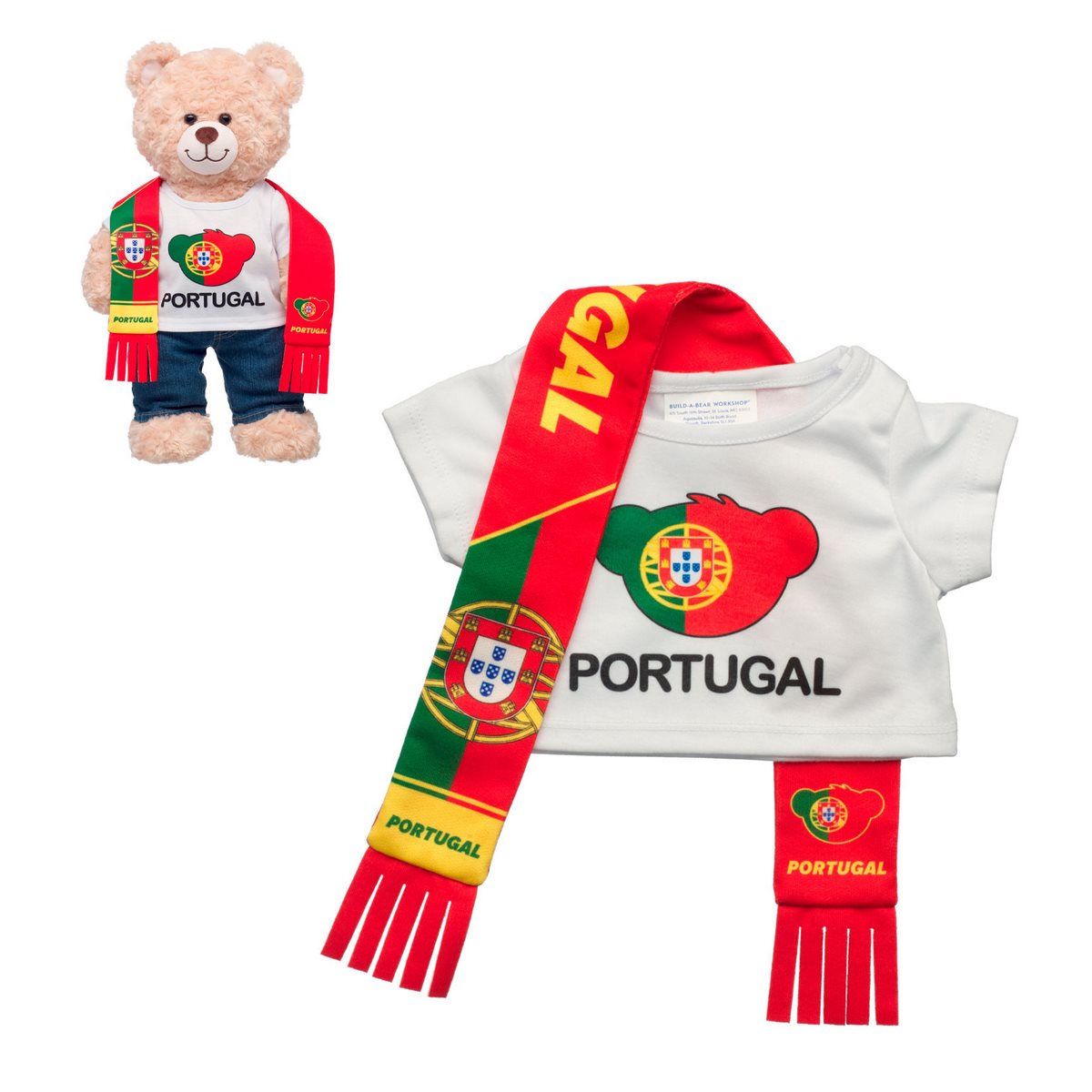 Set Polera Y Bufanda Portugal Build-a-bear